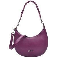 Womens Leather Classic Hobo Style Twist Handle Long Strap Zip Bag Multi Colours