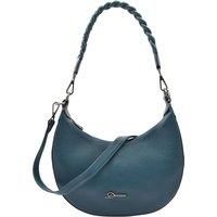 Womens Leather Classic Hobo Style Twist Handle Long Strap Zip Bag Multi Colours