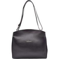 Ladies Classic Real Leather Shoulder Bag Zip Hobo Handbag For Women Black Brown