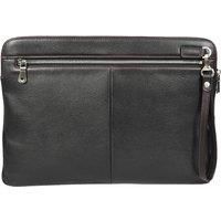 Real Leather Laptop Sleeve Bag Cover 15inch Document Folder Organiser Black