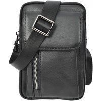 Mens Genuine Leather Wrist Bag Money Travel Organiser Pouch Dinan Black