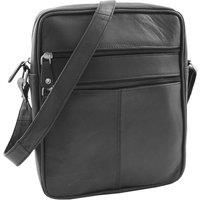 Ashland Brown Real Leather Mens Cross Body Pouch Organiser Flight Bag