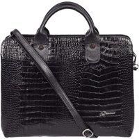 Womens Real Leather Croc-Print Shoulder Bag A4 Size Business Handbag Millie