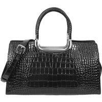Womens Real Leather Handbag Shoulder Top Handle Bag Glenda White