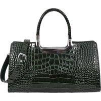 Womens Real Leather Handbag Shoulder Top Handle Bag Glenda White