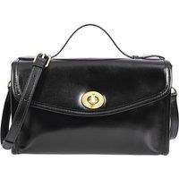 Womens Real Leather Handbag Small Cross Body Shoulder Bag Havana