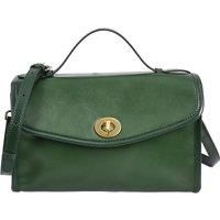 Womens Real Leather Handbag Small Cross Body Shoulder Bag Havana