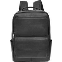 Real Leather Backpack Casual Large Size Laptop Rucksack Clifton Black