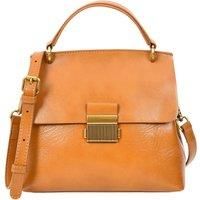 Womens Real Leather Handbag Small Cross Body Shoulder Bag Gabriella Green