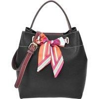 Womens Faux Leather Handbag Shoulder Tote with Cosmetics Bag Willow Pink