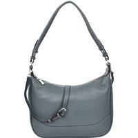 Womens Real Leather Handbag Hobo Style Shoulder Bag Daphne (Teal)
