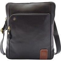 Mens Travel Everyday Casual Leather Cross Body Organiser Bag Multi Pockets