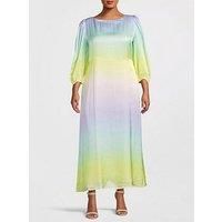 Olivia Rubin Lara Ombre Midi Dress - Pastel Ombre
