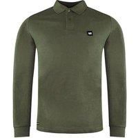 Weekend Offender Long Sleeve Khaki Collared Mens Polo Shirt WOSPO518 Dark zKHAKI