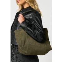 Brown Real Cow Leather Tote Bag