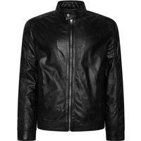 Barneys Originals Collar Tab Real Leather Biker