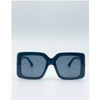 Oversized Plastic Frame Square Sunglasses