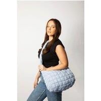 Quilted Holdall Bag In Baby Blue