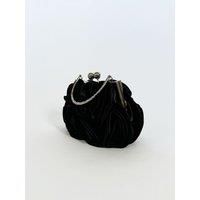 3D Rose Clutch Bag in Black