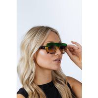 SVNX Unisex Cross-Border Flat Sunglasses in Multi Print