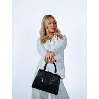 Patent Croc Top Handle Bag