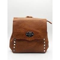 Square Faux Leather Backpack