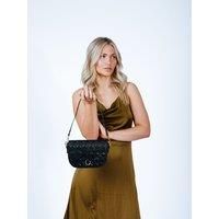 Quilted Crossbody Bag in Black