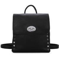 Square Faux Leather Backpack