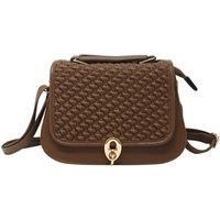 Rouched Front Crossbody with Clasp Button