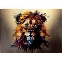 Majestic Lion Face Splashart Chopping Board