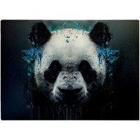 Panda Face Splashart Dark Background Chopping Board