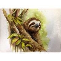 Sloth Watercolour Chopping Board