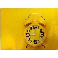 Yellow Alarm Clock Chopping Board