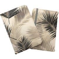 Black And White Tropical Palm Leaves Passport Cover