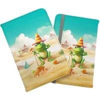 Happy Frog On A Beach Holiday Passport Cover