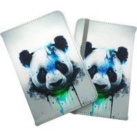 Panda Face Splashart Light Background Passport Cover