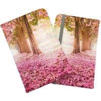 Pink Flower Tree Tunnel Passport Cover