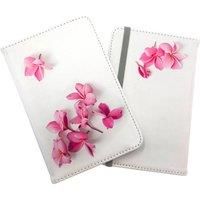 Pink Frangipani Flowers Passport Cover