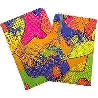 Bright Abstract Pattern Passport Cover