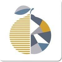 Geometric Orange Coasters - Set of 4