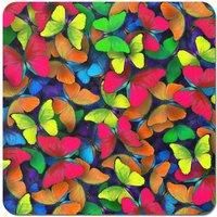 Rainbow Butterflies Coasters - Set of 4