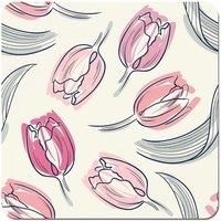 Tulips Coasters - Set of 4