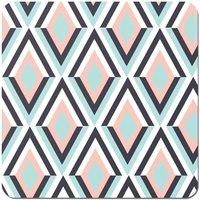 Zig Zag Abstract Pattern Coasters - Set of 4