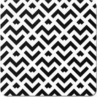 Black And White Abstract Pattern Coasters - Set of 4