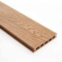 Triton Teak Composite Decking Kit 6m x 3m 18spm, Brown