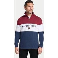 Raging Bull Men's Cut & Sew Quarter Zip in Red | Size: 3XL