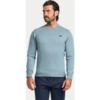 Raging Bull Men's Classic Crew Neck Cotton/Cashmere Knit in Green | Size: XL