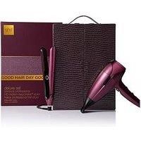 Ghd Deluxe Gift Set - Chronos Hair Straightener & Helios Hair Dryer In Cherry Chic