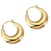 Seol + Gold Curved Creole Hoops