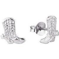 Seol + Gold Cowboy Boot Earrings